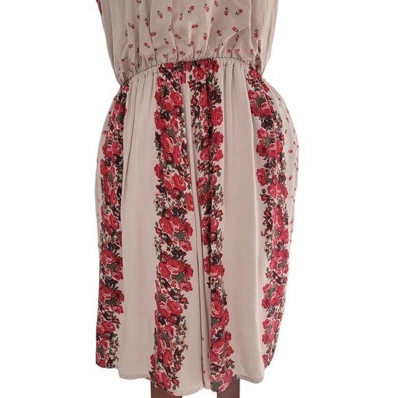 Free People Simona Floral Roses Midi Backless Halter Dress WITH POCKETS Size M - Picture 6 of 14